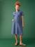 Robe grossesse esprit saharienne en denim stone - vertbaudet enfant 