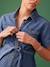 Robe grossesse esprit saharienne en denim stone - vertbaudet enfant 