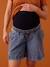 Short grossesse en jean effet paperbag denim bleached+stone - vertbaudet enfant 