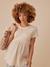 Tee-shirt grossesse bi- matière sable - vertbaudet enfant 