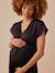 Zwangerschapsjurk met satijneffect ENVIE DE FRAISE antraciet+brons - vertbaudet enfant 