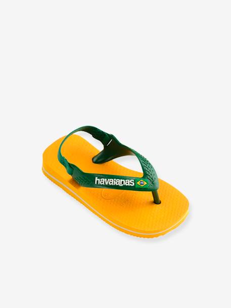 Tongs Baby Brasil Logo II jaune - vertbaudet enfant 