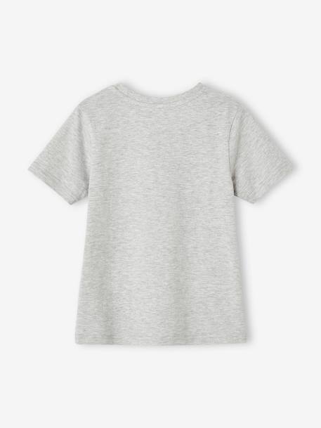 Jongensshirt dierenprint Basics gemêleerd grijs - vertbaudet enfant 