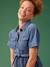 Robe grossesse esprit saharienne en denim stone - vertbaudet enfant 
