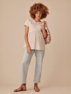 -Tee-shirt grossesse bi- matière