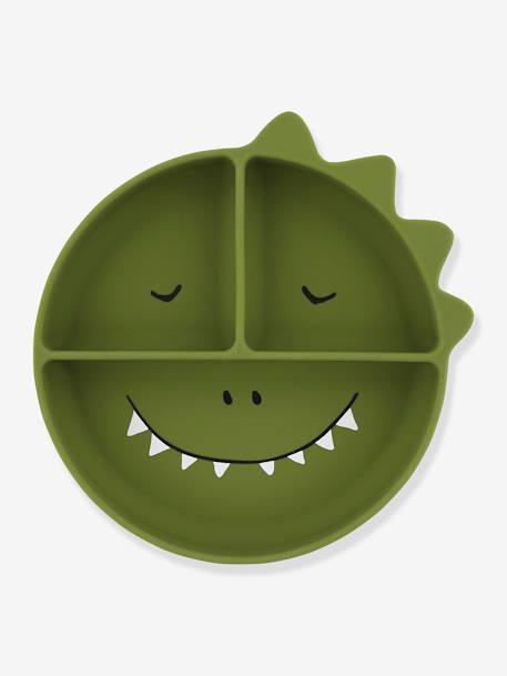 Siliconen bord met compartimenten TRIXIE Animal geel+groen+nude+sinaasappel - vertbaudet enfant 