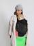 Porte-bébé physiologique HoodieCarrier 2 gris+noir+noir imprimé - vertbaudet enfant 