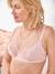 Lot de 2 soutiens-gorge grossesse coton biologique et dentelle blanc+rose pâle - vertbaudet enfant 