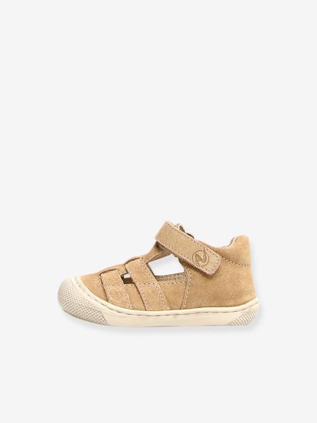 Bottillons semi-ouverts bébé beige - vertbaudet enfant 