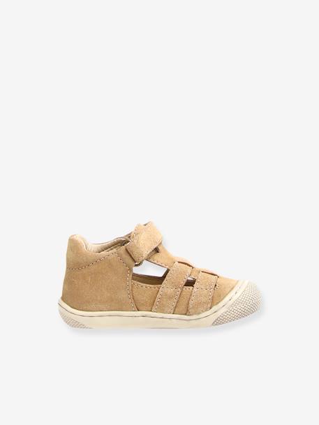 Bottillons semi-ouverts bébé beige - vertbaudet enfant 