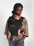 Porte-bébé physiologique HoodieCarrier 2 gris+noir+noir imprimé - vertbaudet enfant 