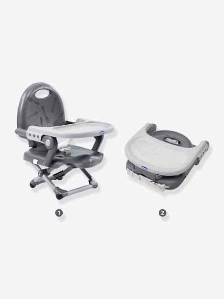Rehausseur de chaise Pocket Snack gris+Sage - vertbaudet enfant 