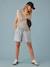 Denim zwangerschapsshort met paperbag-effect ENVIE DE FRAISE gebleekt denim - vertbaudet enfant 