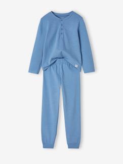 Jongens-Personaliseerbare slub knit pyjama voor jongens