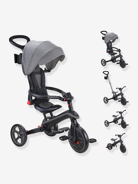 Driewieler Explorer Foldable 4 in 1 - GLOBBER grijs+olijf+rozen+taupe - vertbaudet enfant 