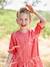 Robe boutonnée en gaze de coton rouge - vertbaudet enfant 