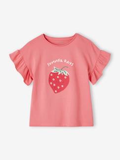 Meisje-T-shirt, souspull-Meisjesshirt met motief met lovertjes