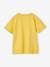 Jongensshirt met vintage motief en korte mouwen met rolrand geel - vertbaudet enfant 