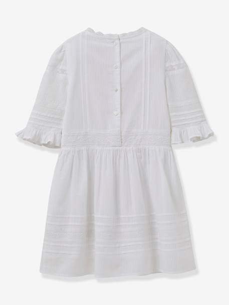 Robe Lisy fille collection fêtes et mariages blanc - vertbaudet enfant 