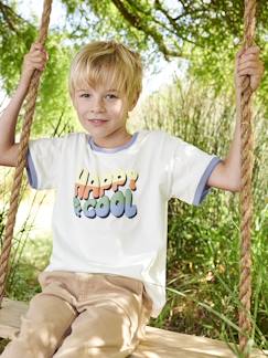 Jongens-Jongensshirt "Happy & cool"