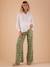 Pantalon fluide grossesse motif fleurs vert - vertbaudet enfant 