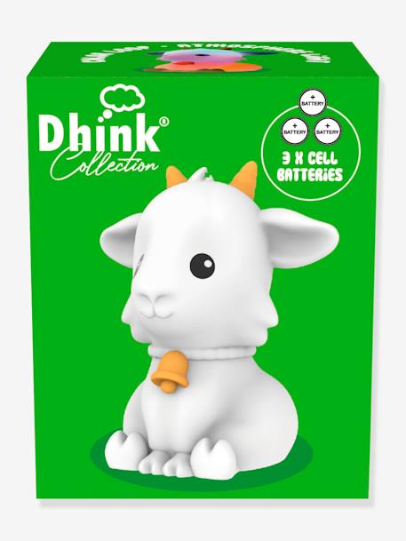 Mini veilleuse Chèvre - DHINK KONTIKI blanc imprimé - vertbaudet enfant 