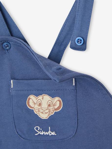 Babyset met T-shirt + korte tuinbroek Disney® Lion King indigoblauw - vertbaudet enfant 
