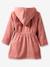 Peignoir de bain enfant uni avec coton recyclé, personnalisable bois de rose+marine+menthe - vertbaudet enfant 