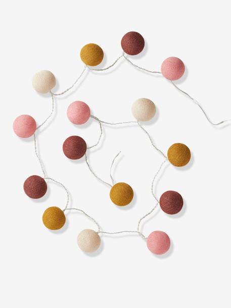 Lichtslinger met schakelaar framboos+rozen - vertbaudet enfant 