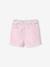 Babyshort met gebloemde riem lila - vertbaudet enfant 