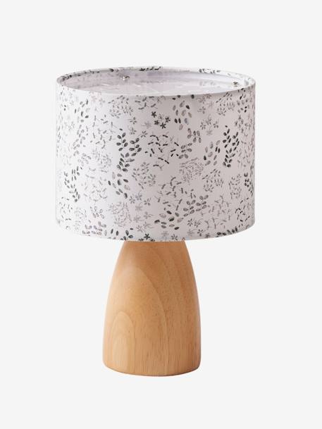 Lampe de chevet imprimé fleur écru - vertbaudet enfant 