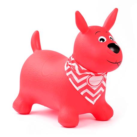 Mijn huppelende hond LUDI hemelsblauw+rood+ROSE CLAIR UNI - vertbaudet enfant 