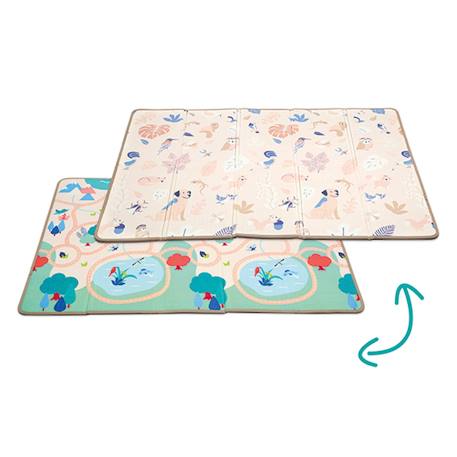 Grand tapis pliable réversible - beige - vertbaudet enfant 