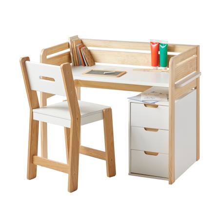 Bureau évolutif maternelle et primaire blanc - vertbaudet enfant 