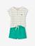 Ensemble bébé T-shirt et short menthe - vertbaudet enfant 