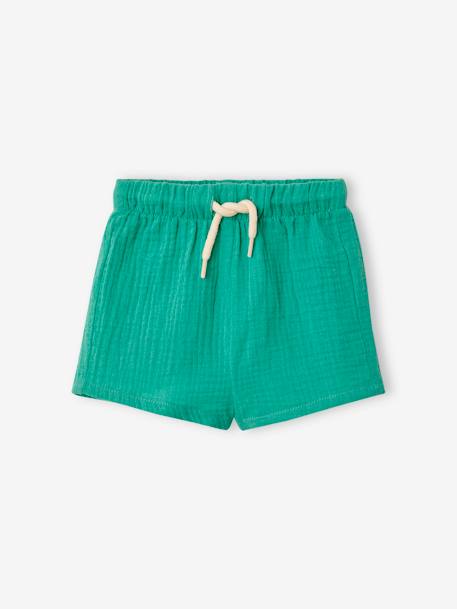 Ensemble bébé T-shirt et short menthe - vertbaudet enfant 
