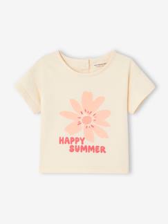 Bébé-T-shirt, sous-pull-Tee-shirt " Happy summer" manches courtes bébé