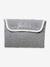 Tapis à langer de voyage gris chiné+MARINE IMPRIME - vertbaudet enfant 