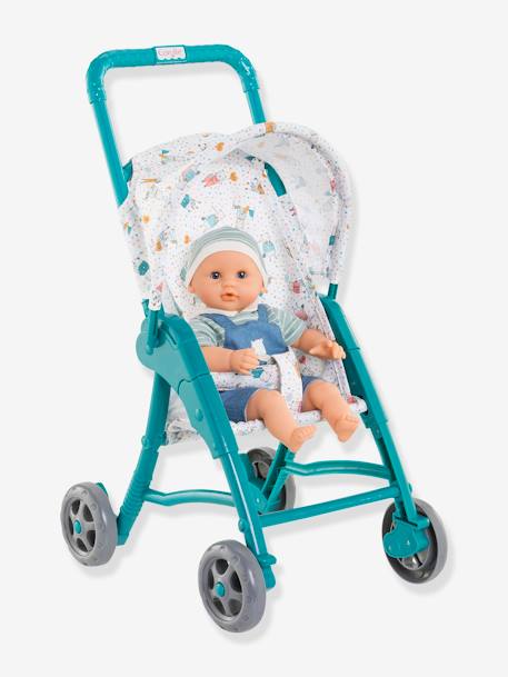 Poussette pour poupon - bleu+rose - vertbaudet enfant 