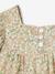 Robe fleurie bébé détails en dentelle vanille - vertbaudet enfant 