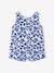 Combinaison bébé fille imprimée bleu imprimé+corail - vertbaudet enfant 