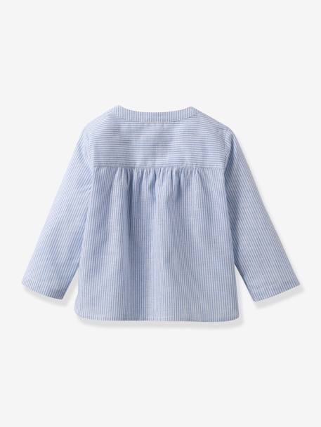 Chemise garçon collection fêtes et mariages rayé bleu - vertbaudet enfant 