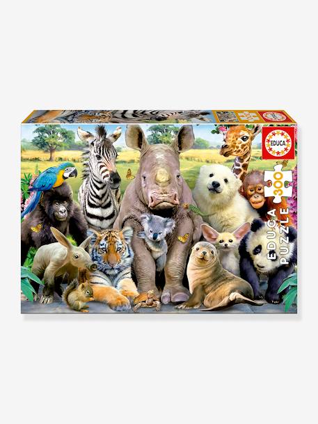300-delige puzzel Klasfoto van dieren - EDUCA meerkleurig - vertbaudet enfant 