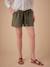 Short grossesse effet paperbag en gaze de coton olive - vertbaudet enfant 