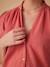 Blouse grossesse en gaze de coton écru+vieux rose - vertbaudet enfant 