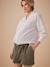 Short grossesse effet paperbag en gaze de coton olive - vertbaudet enfant 