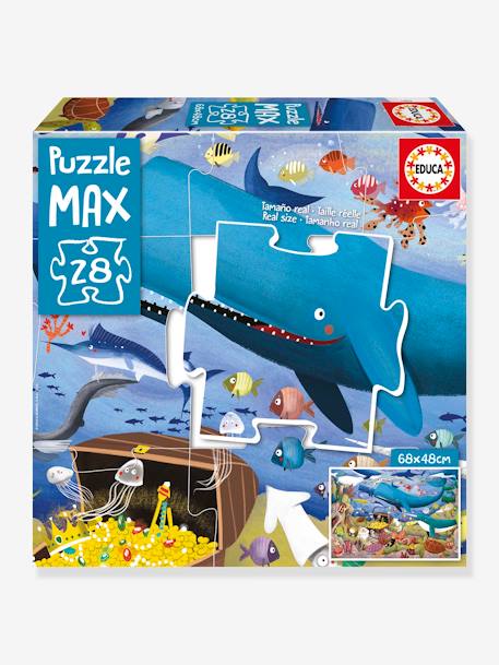 Puzzle Max 28 pcs Les animaux sous la mer - EDUCA bleu - vertbaudet enfant 