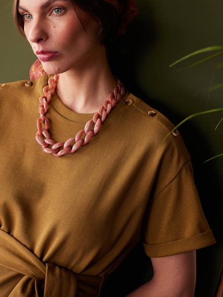 Robe longue grossesse en molleton olive - vertbaudet enfant 