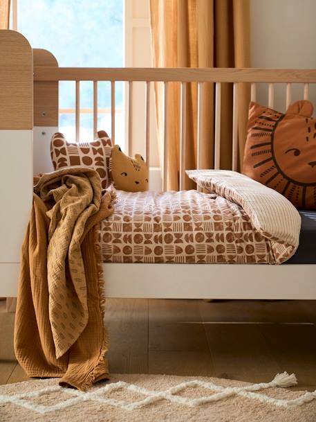 Housse de couette bébé ETHNIC beige imprimé - vertbaudet enfant 