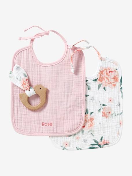Coffret cadeau naissance personnalisable cappuccino+rose pâle - vertbaudet enfant 